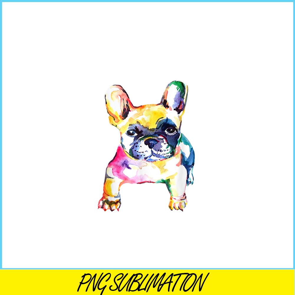 HL16102376-French Bulldog Original Watercolor PNG, Frenchie Dog Lover PNG, French Dog Artwork PNG.png