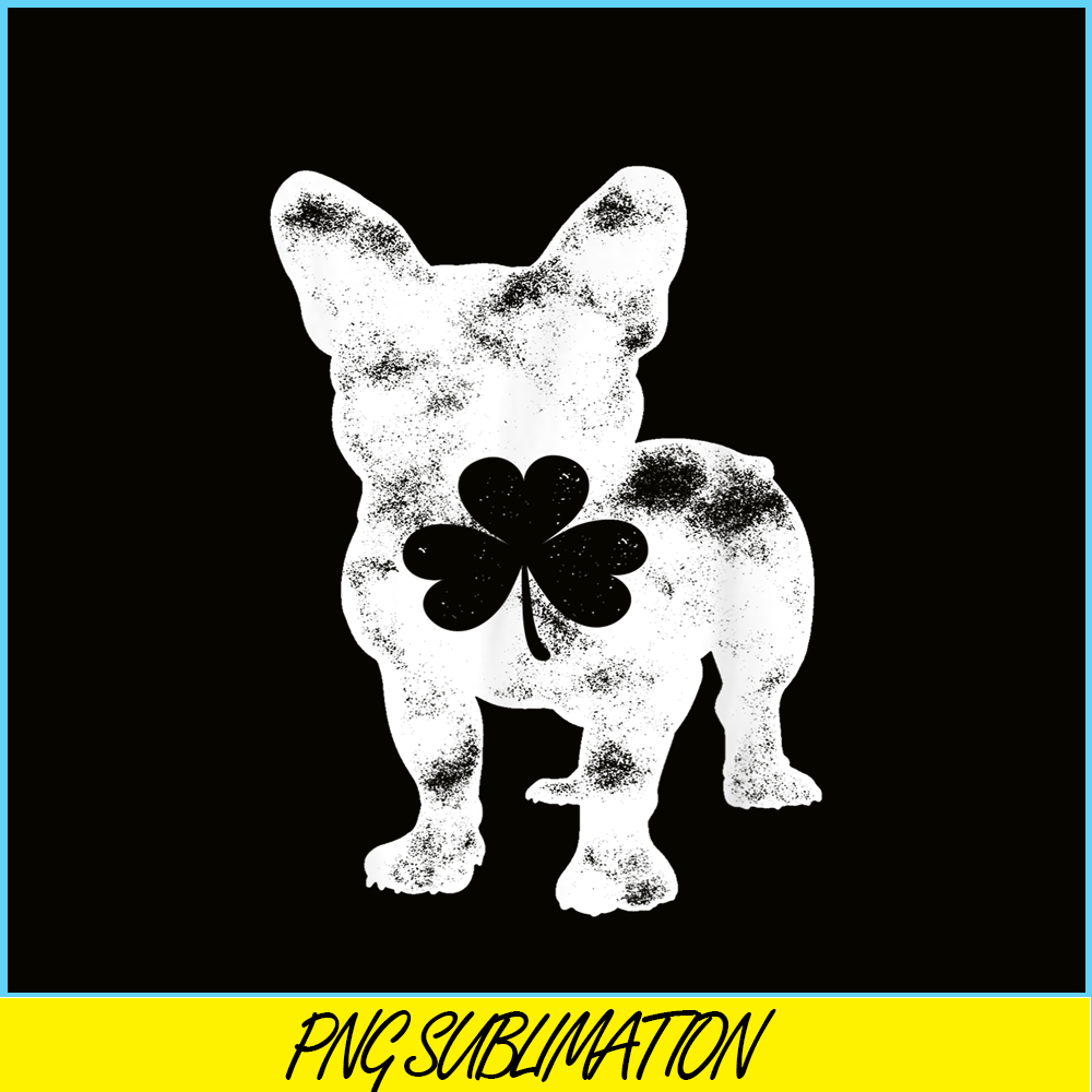 HL16102390-French Bulldog St Patricks Day PNG, Frenchie Dog Lover PNG, French Dog Artwork PNG.png