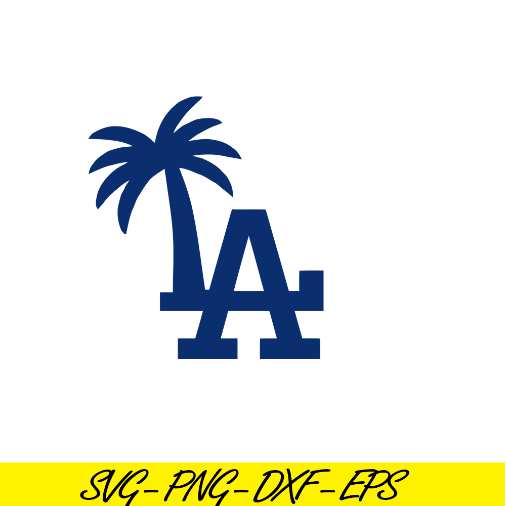 MLB011223119-LA Dodgers Coconut Tree SVG, Major League Baseball SVG, MLB Lovers SVG MLB011223119.png