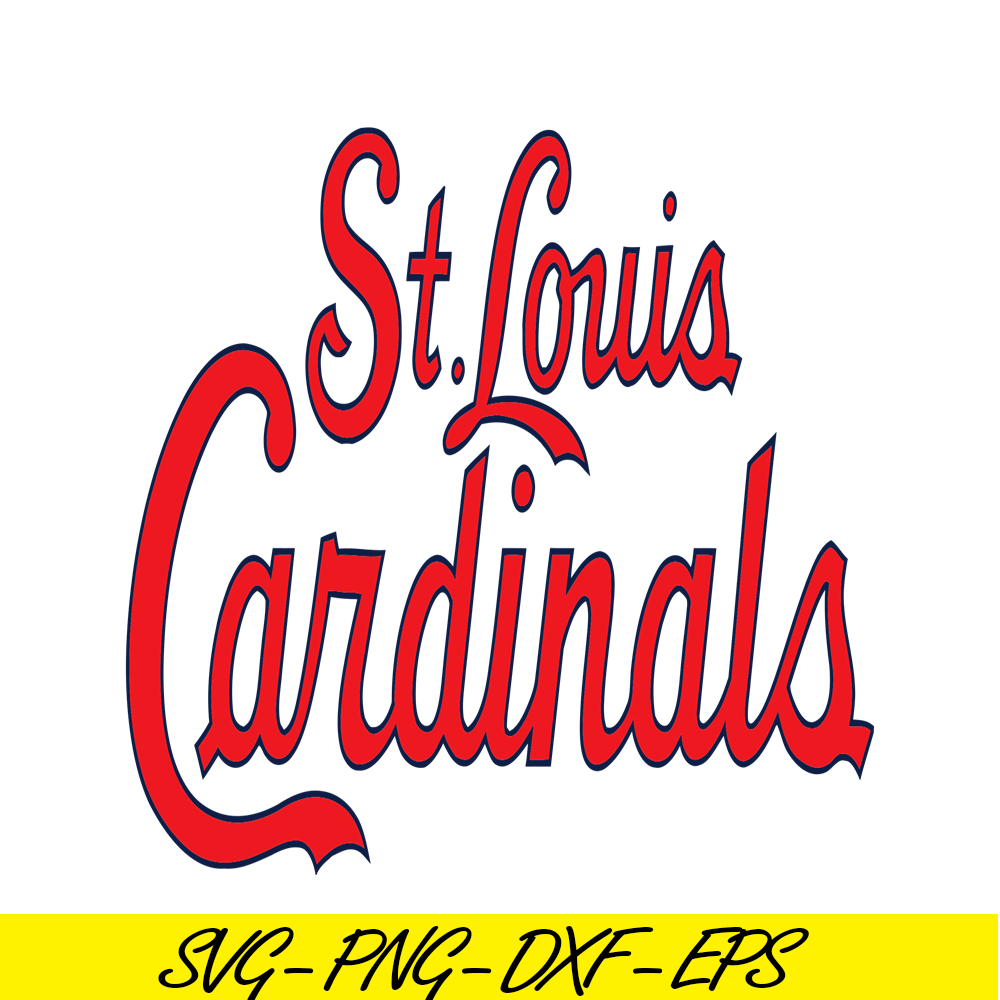 MLB2041223101-St. Louis Cardinals Red Text SVG, Major League Baseball SVG, Baseball SVG MLB2041223101.png