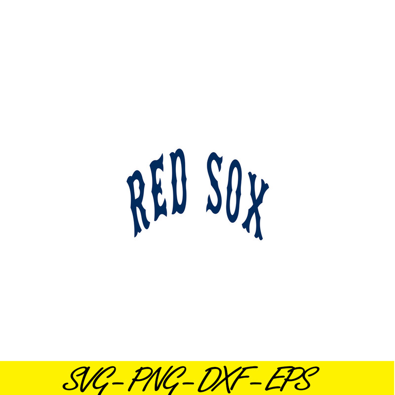 MLB30112350-Red Sox Text SVG PNG DXF EPS AI, Major League Baseball SVG, MLB Lovers SVG MLB30112350.png