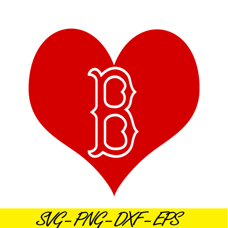 MLB30112353-Boston Red Sox The Red Heart SVG PNG DXF EPS AI, Major League Baseball SVG, MLB Lovers SVG MLB30112353.png
