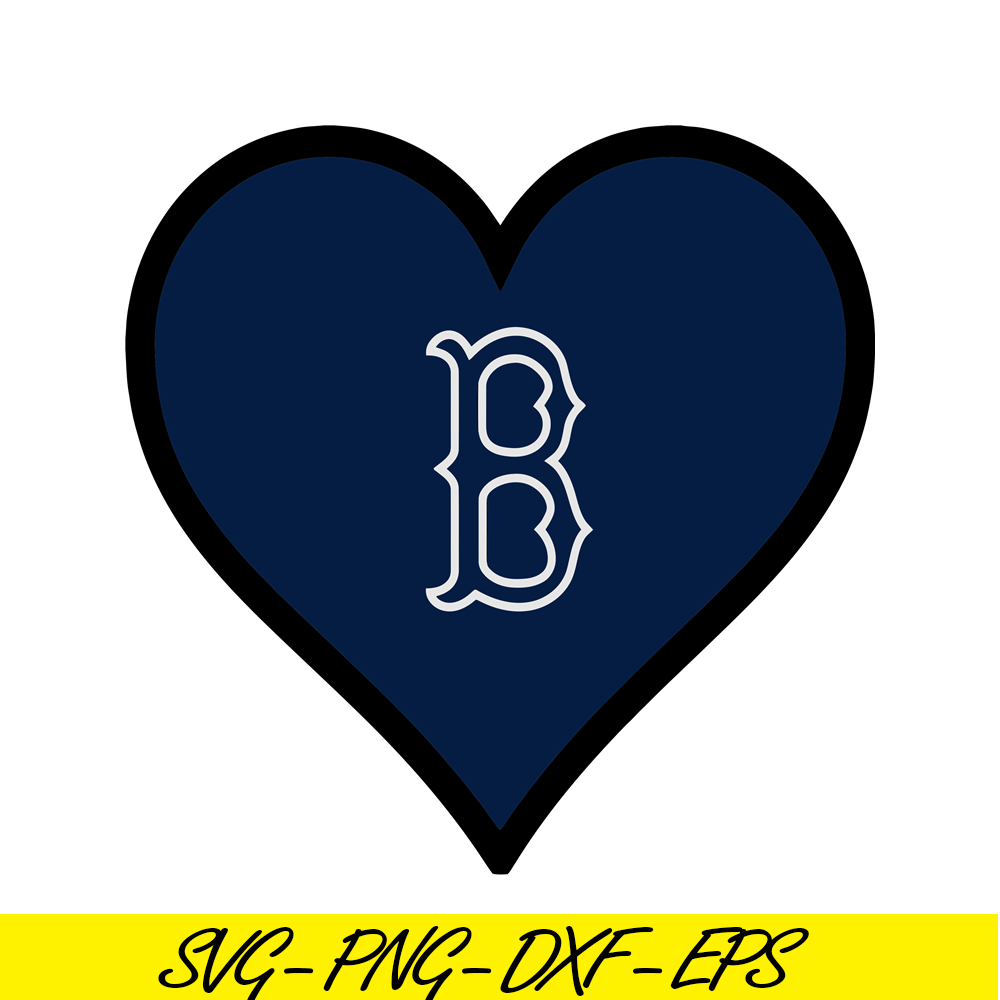 MLB30112356-The Blue Heart Boston Red Sox SVG PNG DXF EPS AI, Major League Baseball SVG, MLB Lovers SVG MLB30112356.png