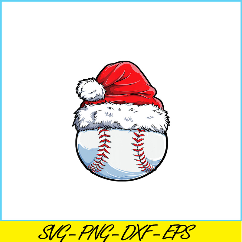 PNG141023139-Christmas Baseball Ball Santa Hat Funny Sport Xmas Boys Men T-Shirt Png.png