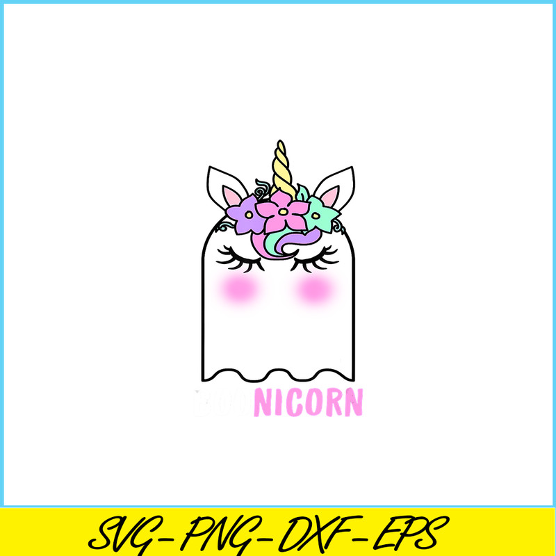 PNG14102347-Boonicorn Unicorn Ghost, Unicorn Halloween Shirt for Girls T-Shirt Png.png