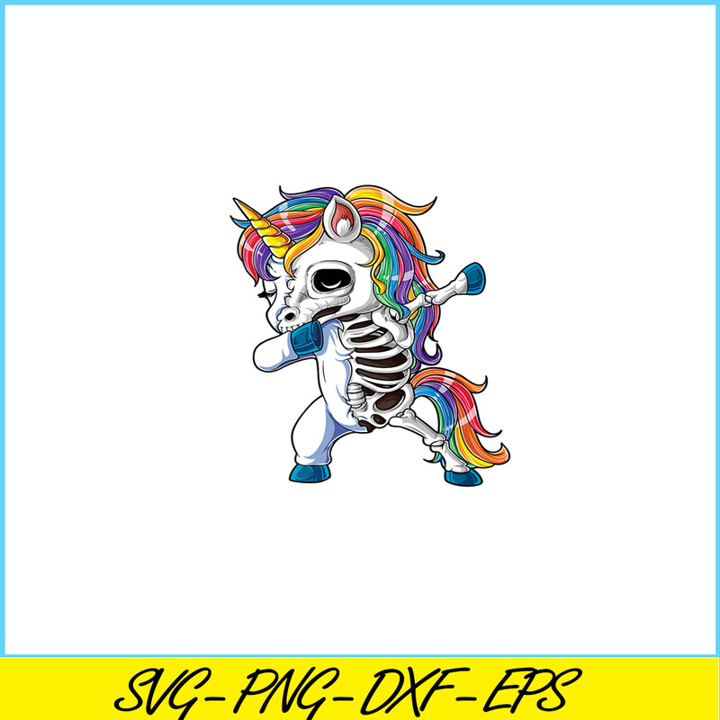 PNG14102356-Dabbing Unicorn Skeleton T shirt Halloween Girls Dab Gifts Png.png