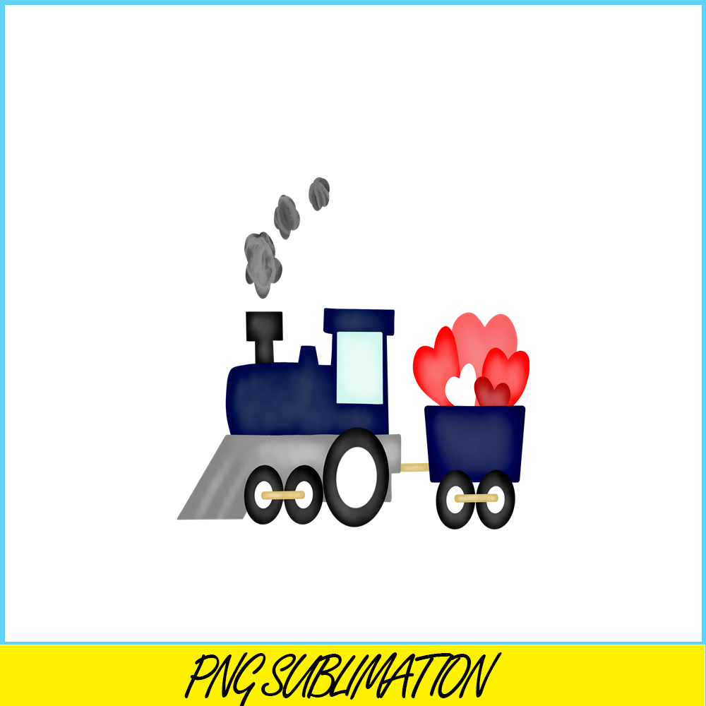 VLT211023104-Boy Train Valentine PNG, Sweet Valentine PNG, Valentine Holidays PNG.png