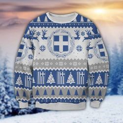 Greece 3D All Over Print Christmas Sweater, Sweatshirt