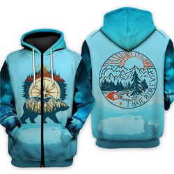 mens 3d hoodies ice world dream bear hoodies sweatshirt camping