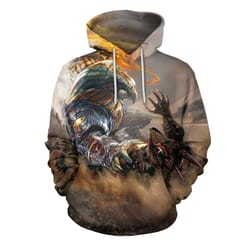 3d all printed horus revenge hoodie
