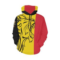 Lion Yellow Flag All Over Print Hoodie