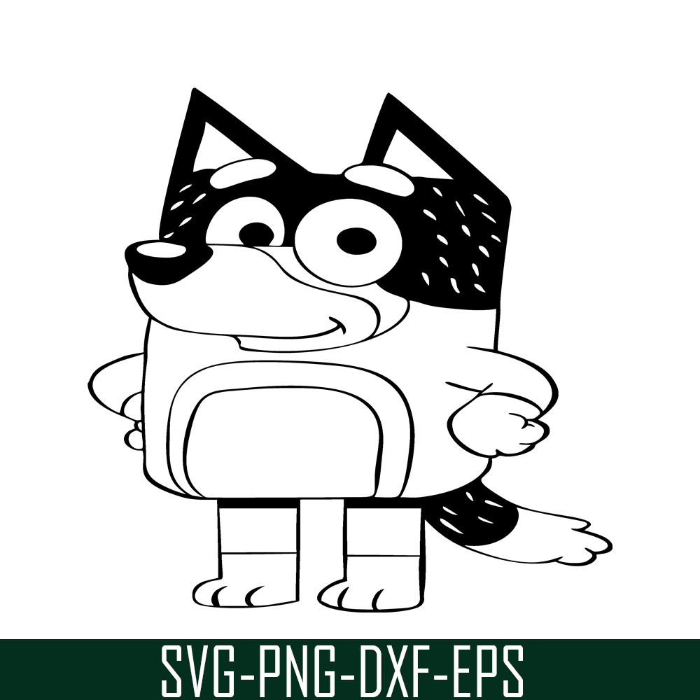BL22112322-Bluey Black And White SVG PNG DXF EPS Bluey SVG Bluey Movie SVG.png