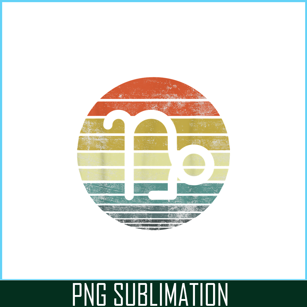 CPB28102313-Capricorn Gifts PNG Funny Retro Sunset PNG Zodiac Sign Birthday PNG.png