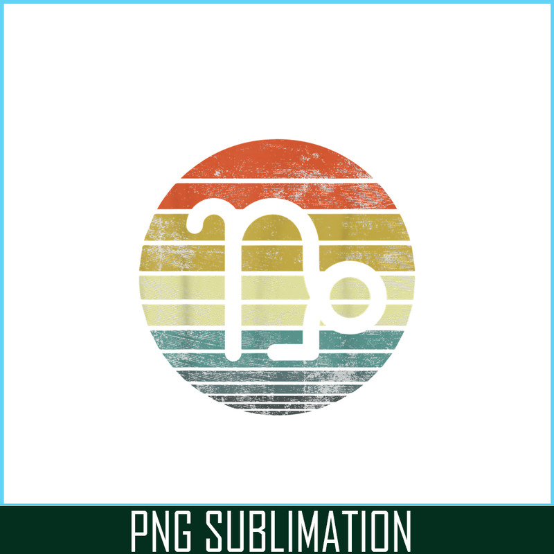 CPB28102313-Capricorn Gifts PNG Funny Retro Sunset PNG Zodiac Sign Birthday PNG.png