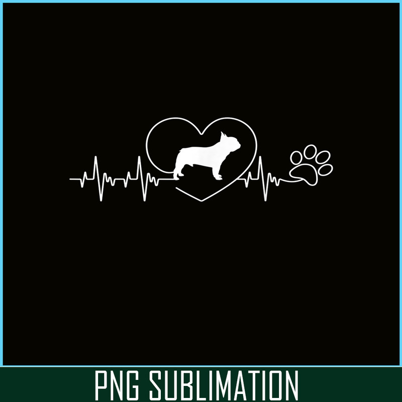 HL161023141-French Bulldog Heartbeat PNG, French Bulldog PNG, French Dog Artwork PNG.png