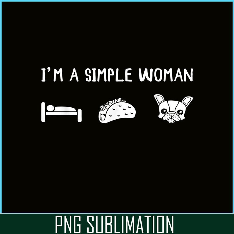 HL161023179- Simple Woman PNG, Frenchie Bulldog PNG, French Dog Artwork PNG1.png