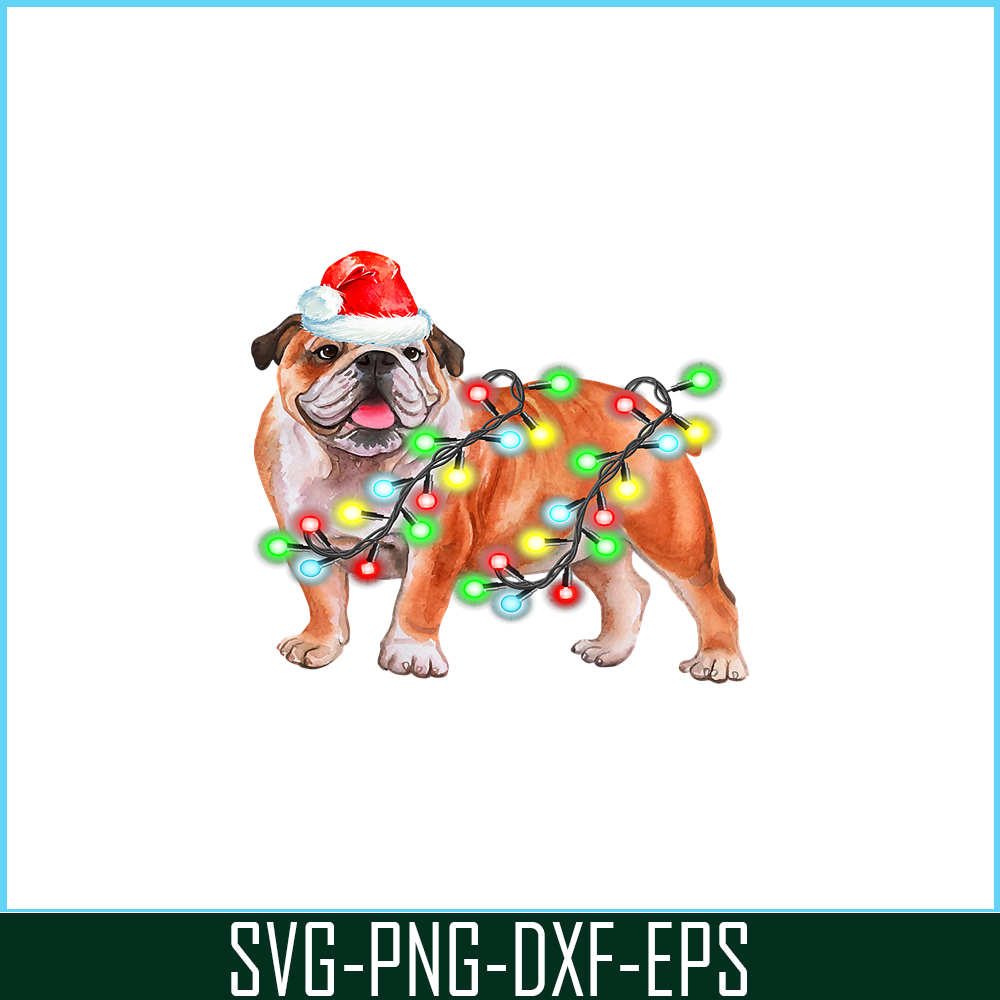 PNG141023114-Bulldog Christmas Sweater Shirt Pajama Light Santa Gift Xmas T-Shirt Png.png