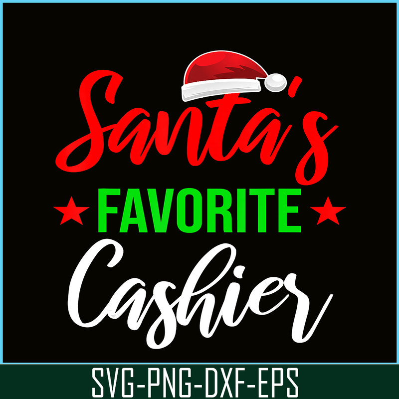 PNG141023117-Cashier Christmas Santa Clause Favorite Hat Xmas Funny Gift T-Shirt Png.png