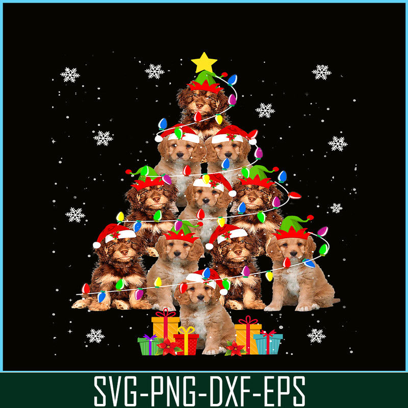 PNG141023124-Cavapoo Christmas Tree Funny Santa Cavoodle Dog Xmas Gifts T-Shirt Png.png