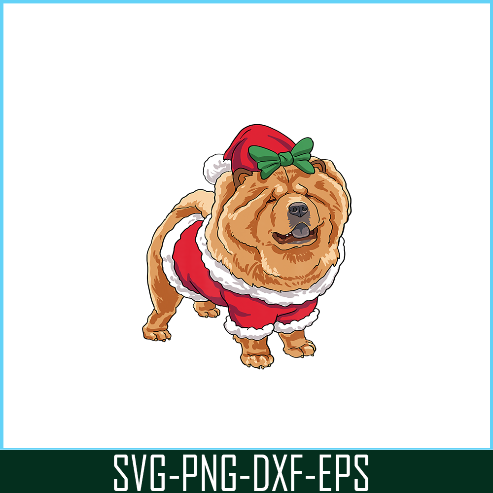 PNG141023133-Chow Chow Christmas Dog Santa Xmas Gifts T-Shirt Png.png
