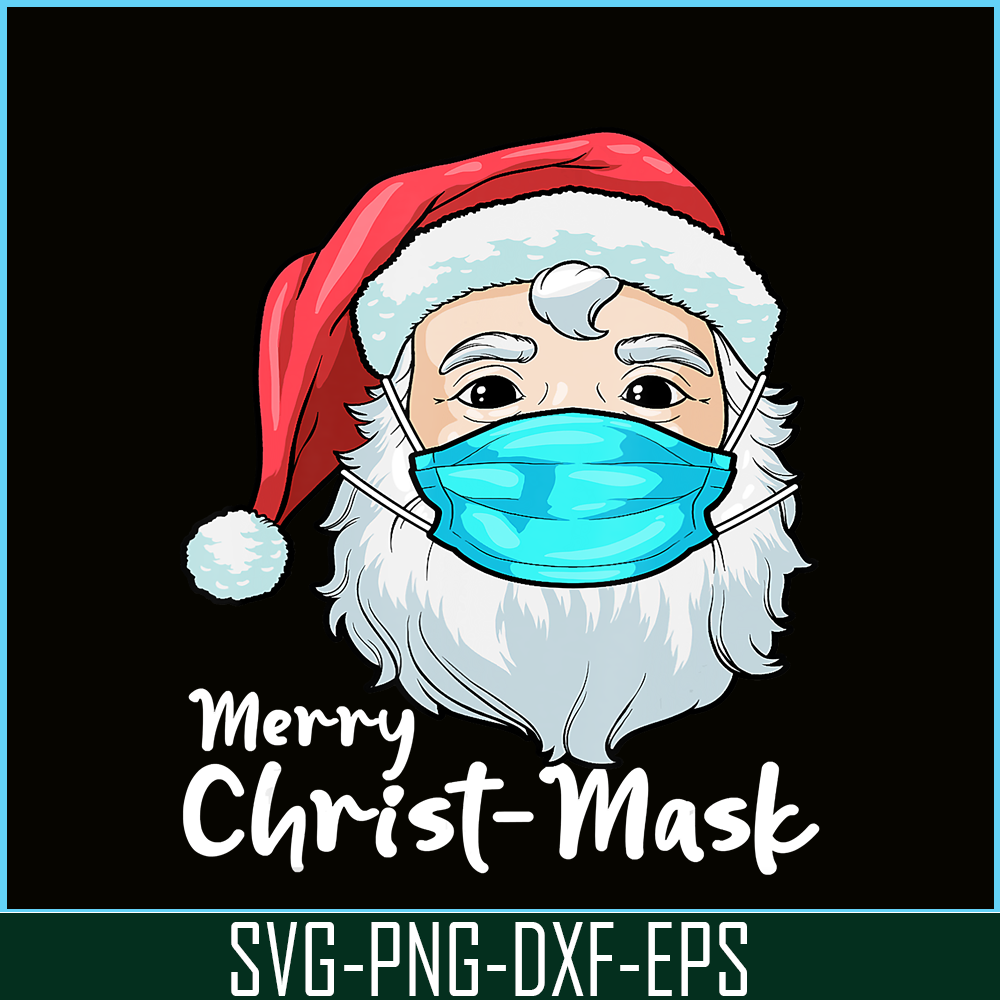 PNG141023136-Christmas 2020 Santa Wearing Mask Merry Christ-mask Xmas T-Shirt Png.png