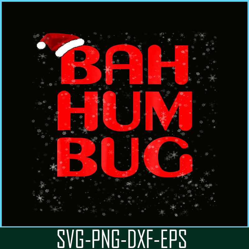 PNG141023138-Christmas Bah Humbug Shirt-Xmas Humbug Santa Hat Tee Png.png