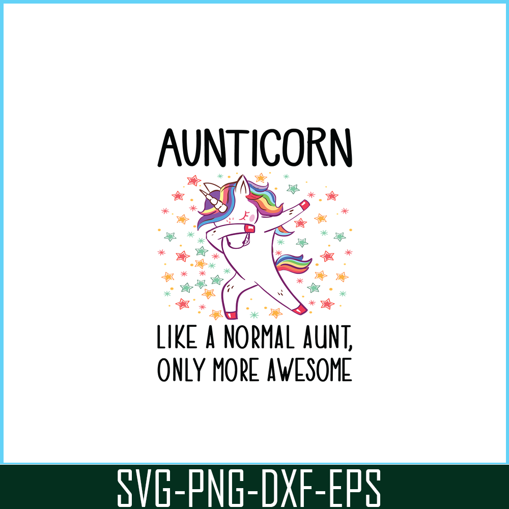 PNG14102346-Aunticorn Like An Aunt Only Awesome Dabbing Unicorn Premium Scoop T-Shirt Png.png