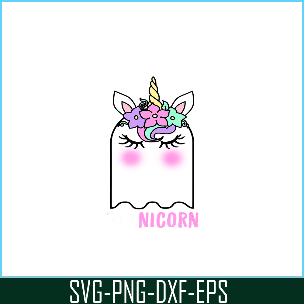 PNG14102347-Boonicorn Unicorn Ghost, Unicorn Halloween Shirt for Girls T-Shirt Png.png