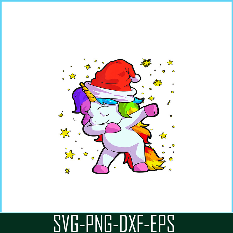 PNG14102350-Christmas Unicorn Shirt for Girls Santa Hat Xmas Gift Women T-Shirt Png.png