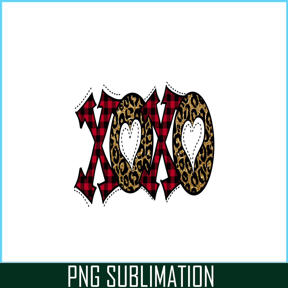 VLT19102317-XOXO Leopard PNG, Sweet Valentine PNG, Valentine Holidays PNG.png