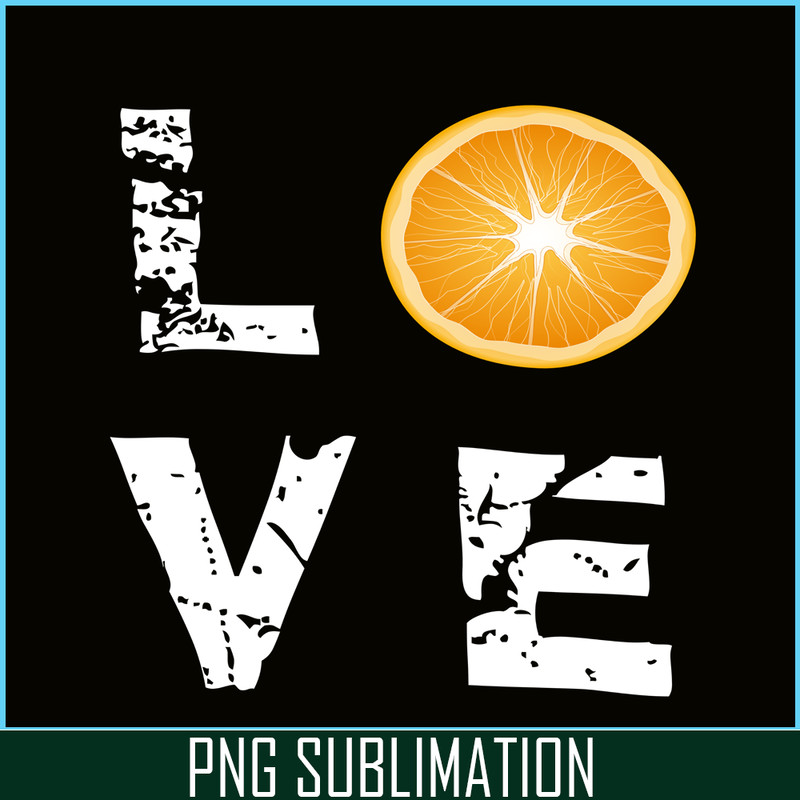 VLT21102324-Orange Love PNG, Retro Valentine PNG, Valentine Holidays PNG.png