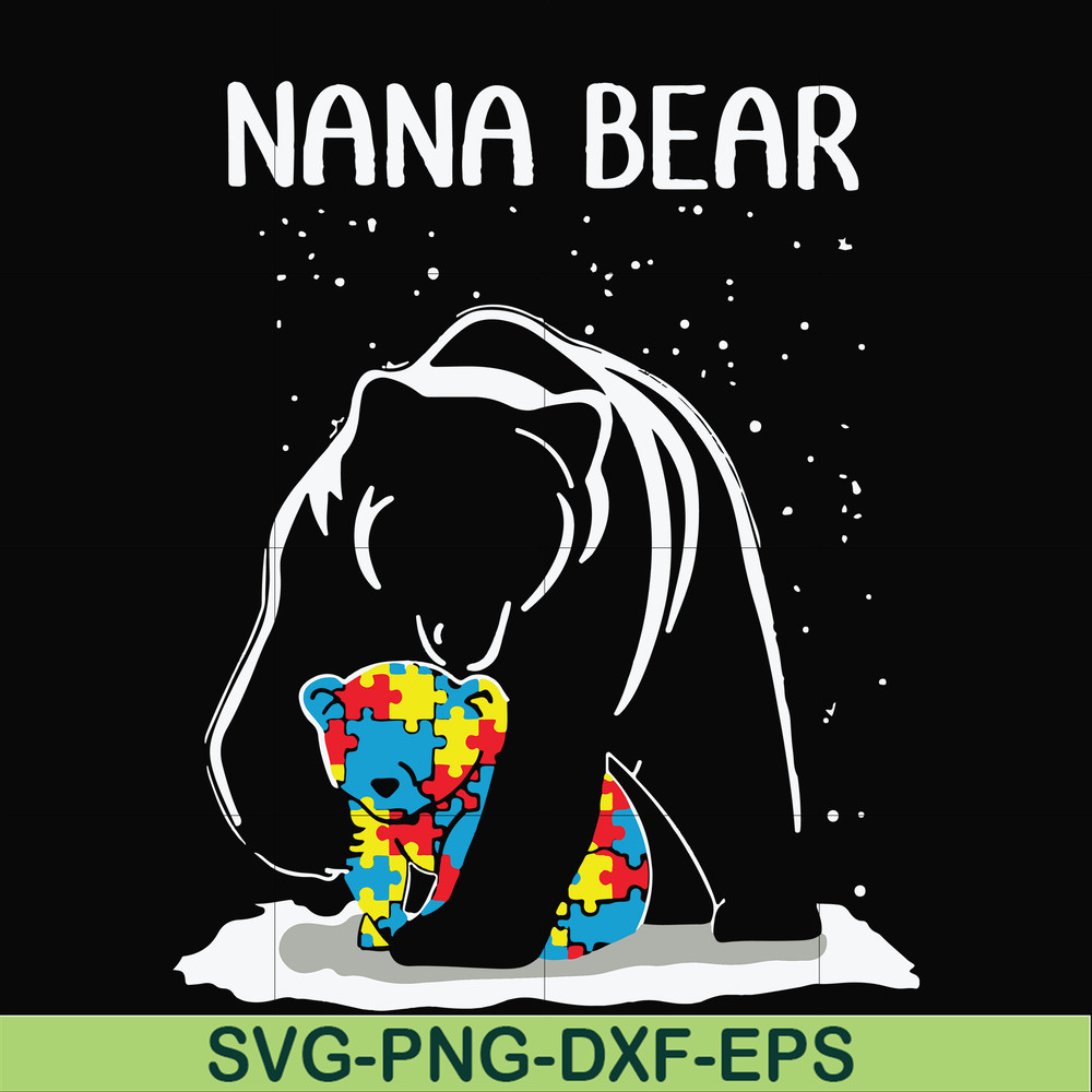 FN000175-Nana bear svg, png, dxf, eps file FN000175.jpg
