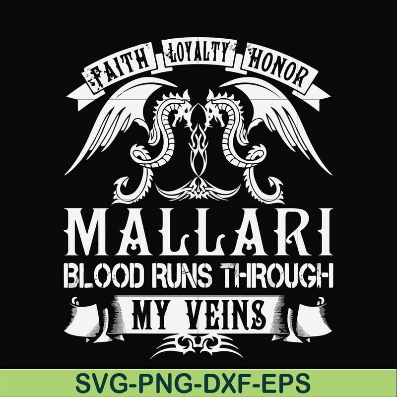 FN000243-Mallari blood runs through my veins svg, png, dxf, eps file FN000243.jpg