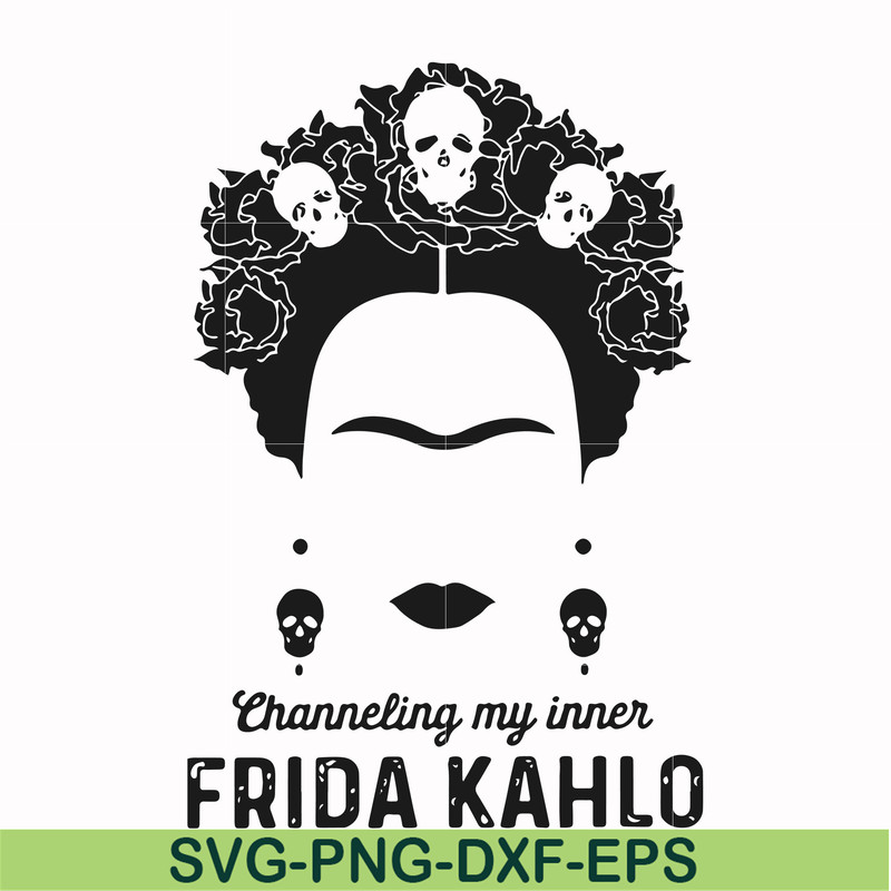 FN000354-Frida Kahlo svg, png, dxf, eps file FN000354.jpg