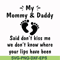 FN000461-My mommy & daddy said don't kiss me we don't know where your lips have been svg, png, dxf, eps file FN000461.jpg