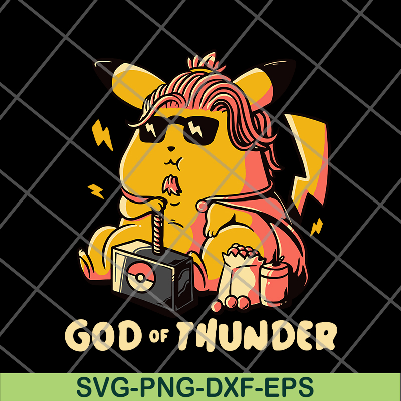 FN12062101- Pikachu God Of Thunder svg, png, dxf, eps digital file FN12062101.jpg