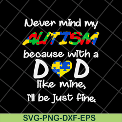 never mind my svg, png, dxf, eps digital file ftd07052108