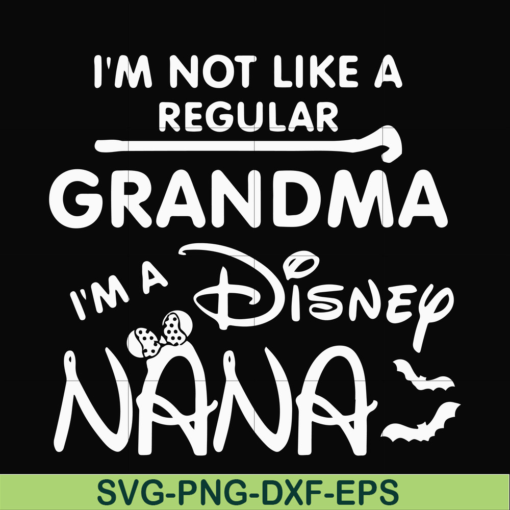 HLW0136-i am not like a regular grandma svg, png, dxf, eps digital file HLW0136.jpg