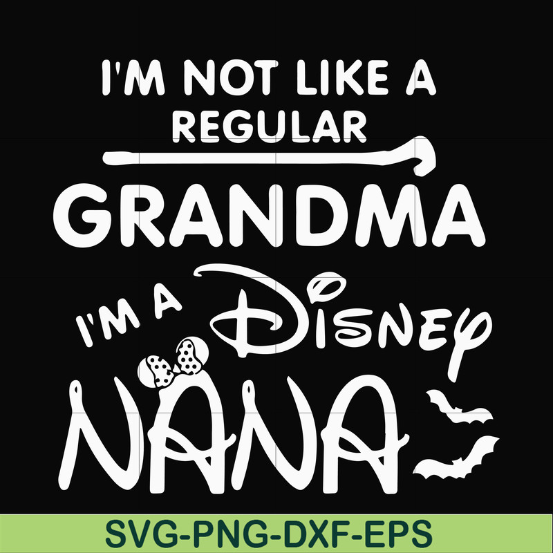 HLW0136-i am not like a regular grandma svg, png, dxf, eps digital file HLW0136.jpg