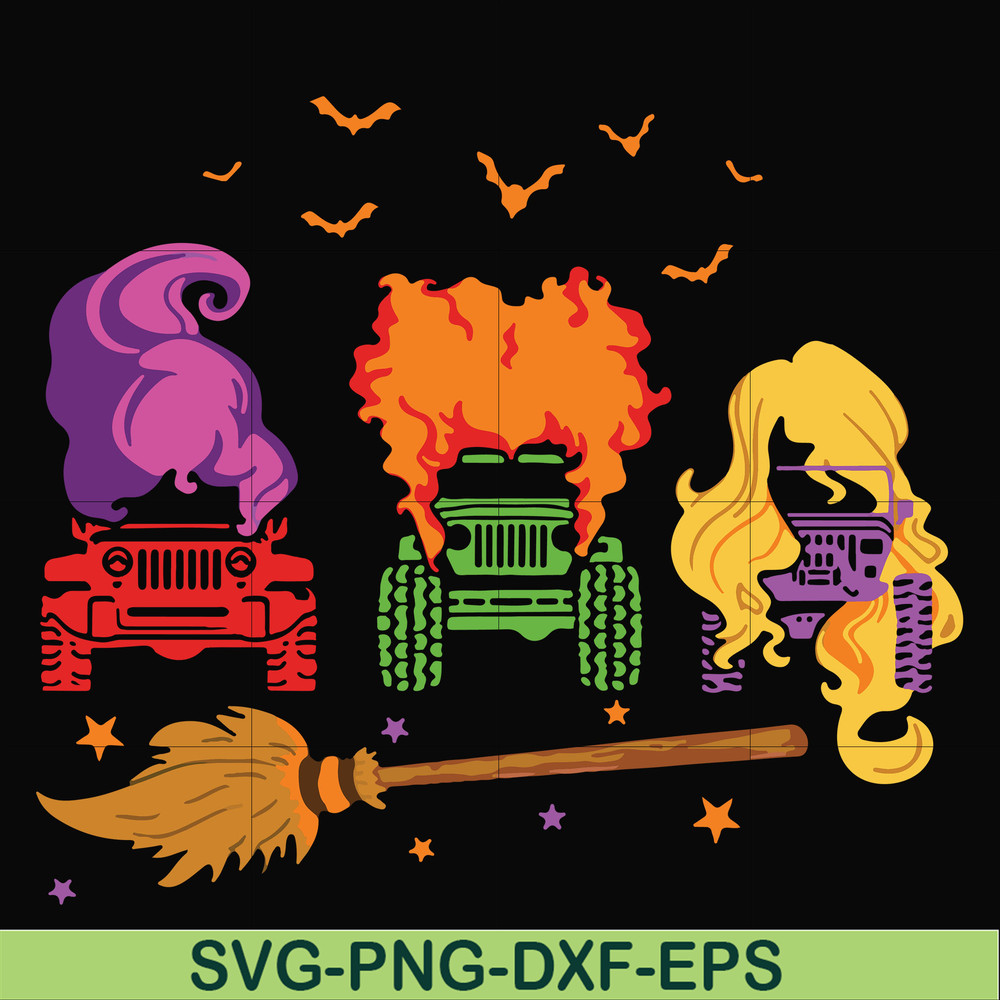 HLW23072010-Witch car svg, halloween svg, png, dxf, eps digital file HLW2307210.jpg