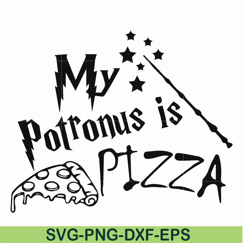 HRPT00012-My potronus is pizza svg, png, dxf, eps file HRPT00012.jpg