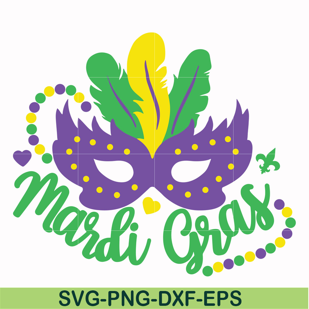 MAG0001-Mardi gras svg, png, dxf, eps file MAG0001.jpg