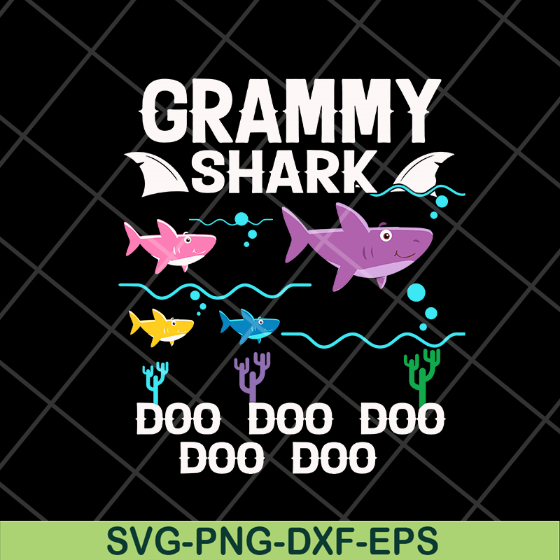 MTD04042127-Grammy Shark Mothers Day svg, Mother's day svg, eps, png, dxf digital file MTD04042127.jpg