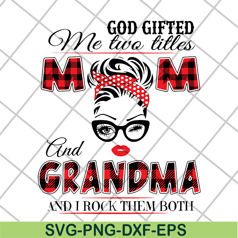 MTD04042137-God gifted me two little svg, Mother's day svg, eps, png, dxf digital file MTD04042137.jpg