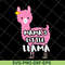 MTD13042105-mama's little llama svg, Mother's day svg, eps, png, dxf digital file MTD13042105.jpg