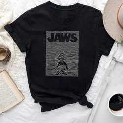 J Poster Movie Shirt, Jaws Movie Black Shirt For Women