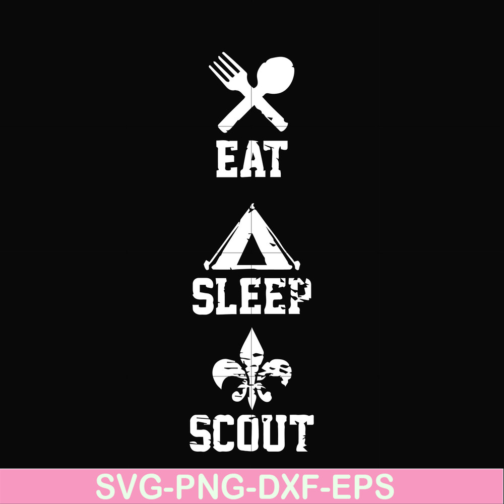 CMP089-Eat sleep scout svg, camping svg, png, dxf, eps digital file CMP089.jpg