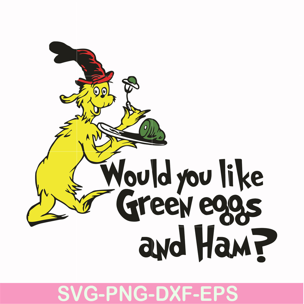 DR000104-Would you like green eggs and ham svg, png, dxf, eps file DR000104.jpg