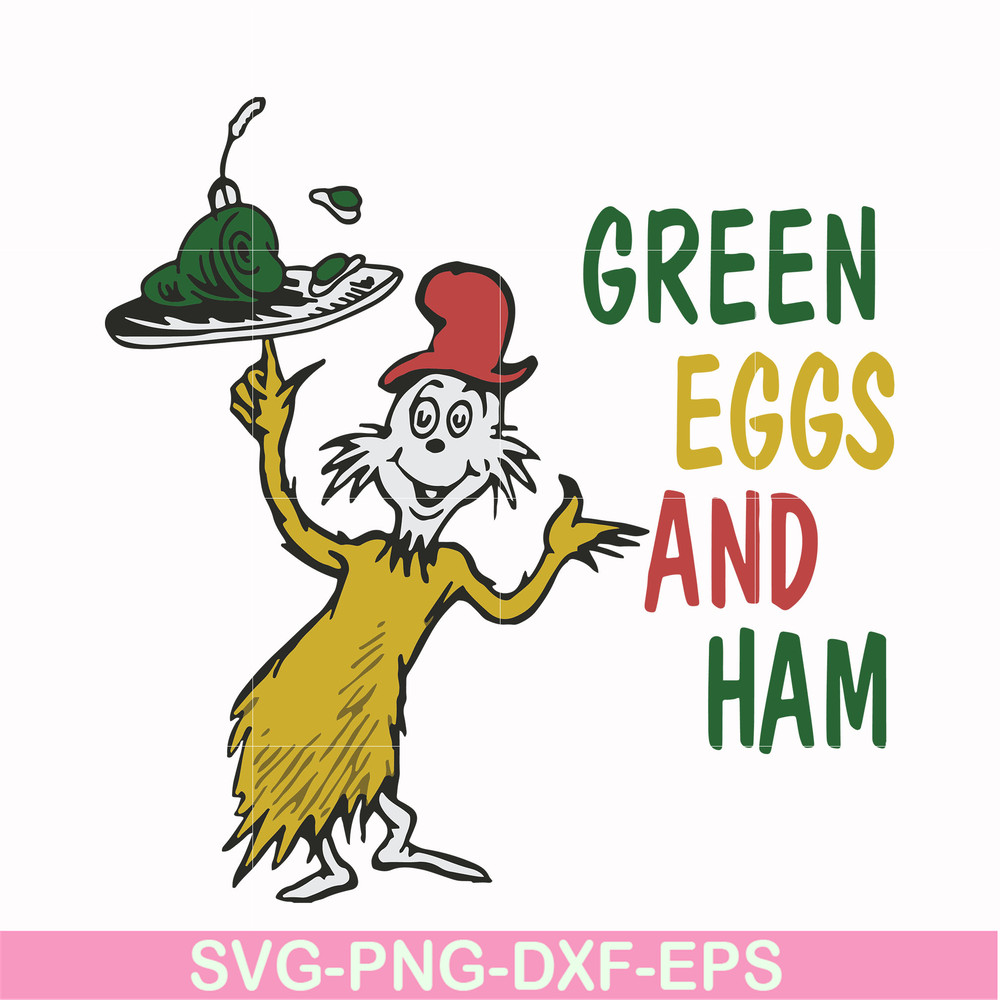 DR000126-Green eggs and ham svg, png, dxf, eps file DR000126.jpg