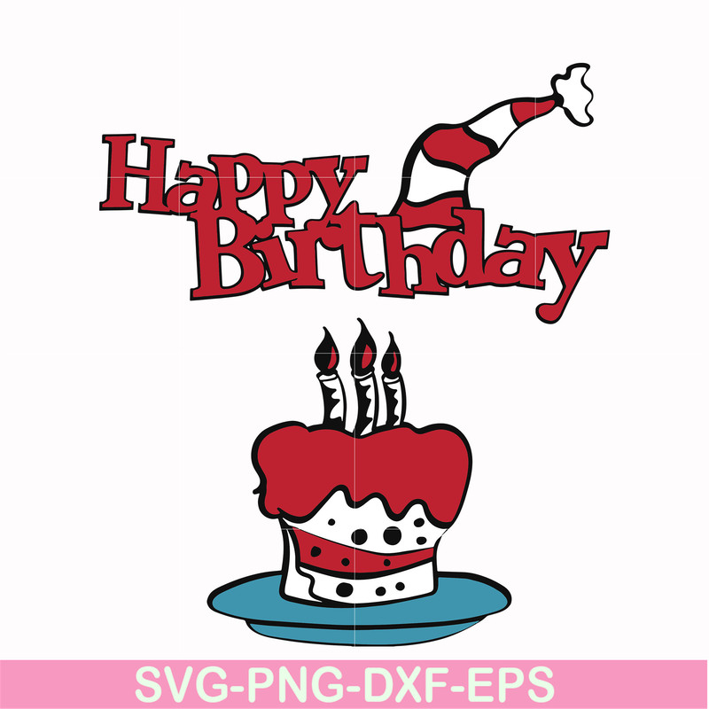 DR00045-Happy birthday svg, png, dxf, eps file DR00045.jpg